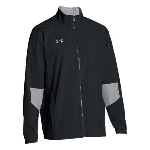 Куртка Under Armour Charger Warm Up Woven Full Zip, 001 черная, MD в Интерспорт