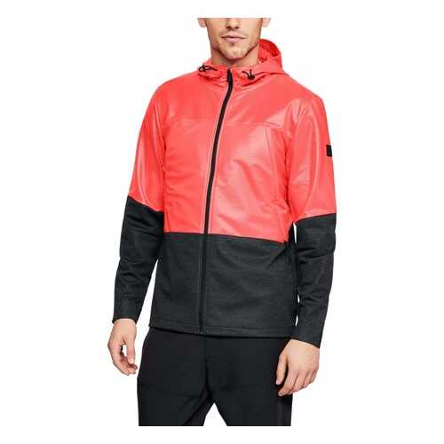 Куртка Under Armour Hybrid Windbreaker Hooded FZ, 986 красная/черная, MD в Интерспорт