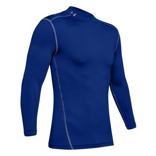 Лонгслив Under Armour ColdGear Armour Compression Mock LS, 400 синий, MD в Интерспорт