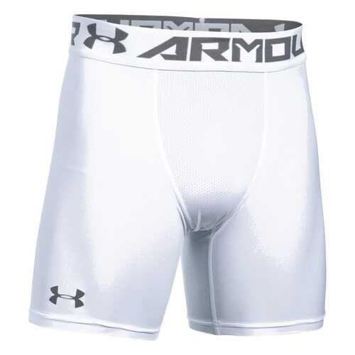 Спортивные шорты Under Armour HeatGear Armour 15cm Mid Compression, 100 белые, XL в Интерспорт