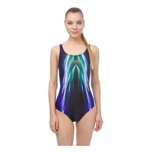 Купальник Arena Shining One Piece V, navy/persian green, 36 RU в Интерспорт