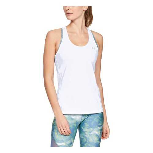 Майка Under Armour HG Armour Racer Tank, 100 белая, MD в Интерспорт