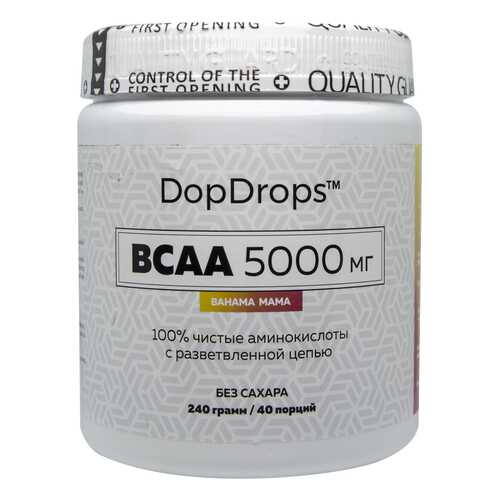 DopDrops BCAA 5000 240 г bahama mama в Интерспорт