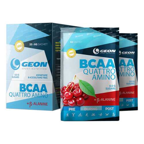 Geon BCAA Quatro Amino 150 г вишня в Интерспорт