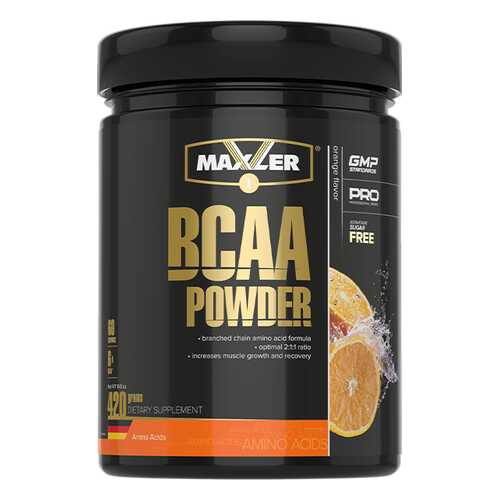 Maxler BCAA Powder 2:1:1 Sugar Free 420 г orange в Интерспорт