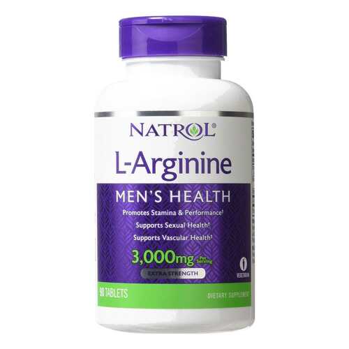 Natrol L-Arginine 90 таблеток без вкуса в Интерспорт