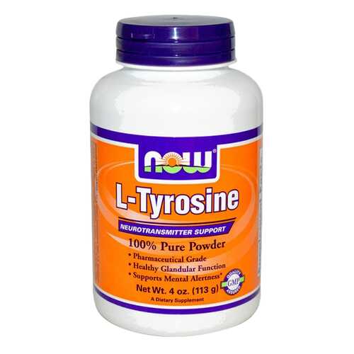 NOW Sports L-Tyrosine Powder 113 г без вкуса в Интерспорт