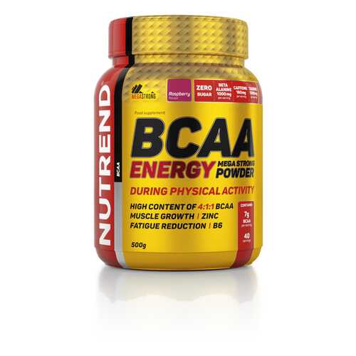 Nutrend BCAA Energy Mega Strong 500 г малина в Интерспорт