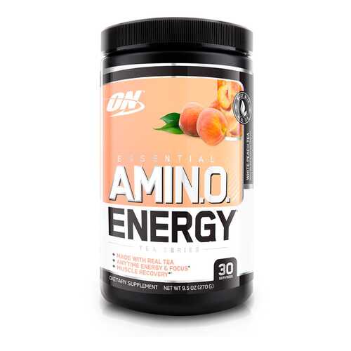 Optimum Nutrition Amino Energy Tea Series, 270 г, вкус: белый персиковый чай в Интерспорт