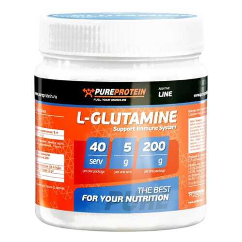 PureProtein L-Glutamine 200 г апельсин в Интерспорт