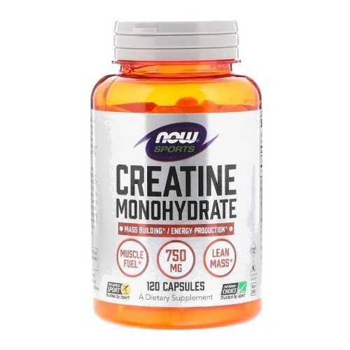 Now Creatine Monohydrate 750 мг 120 капсул в Интерспорт