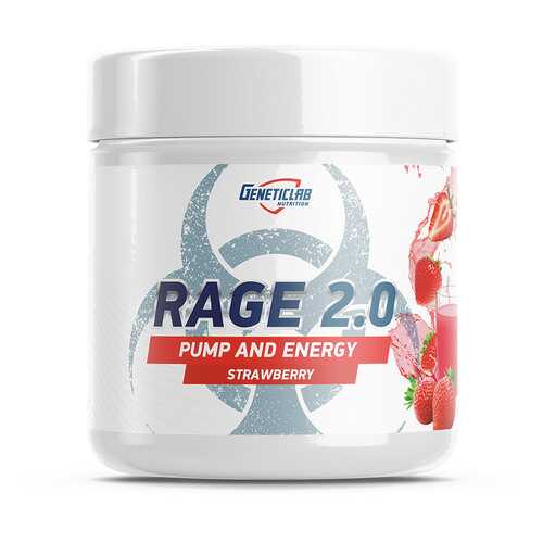 GeneticLab Nutrition Rage 2.0 Pump And Energy 240 г (вкус: клубника) в Интерспорт