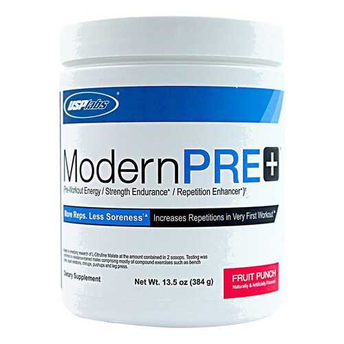 Предтреник USPlabs Modern PRE+ - 384 грамма, голубая малина в Интерспорт