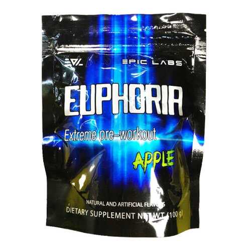 Предтренировочный комплекс Epic Labs Euphoria 100 г apple в Интерспорт