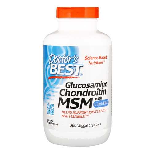 Doctor's Best Glucosamine Chondroitin MSM with OptiMSM 360 капсул в Интерспорт