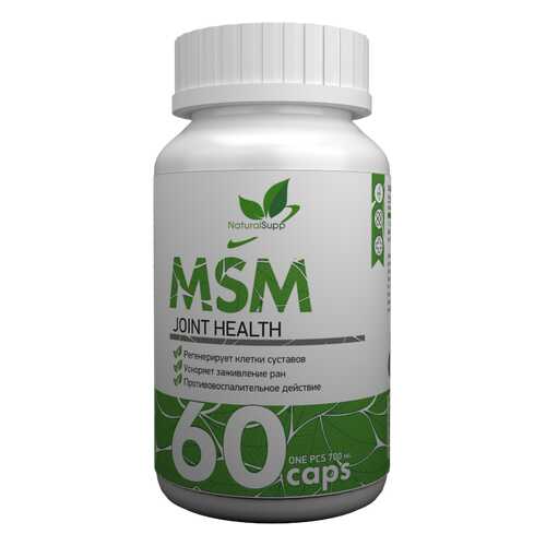 MSM NaturalSupp 60 капсул unflavored в Интерспорт