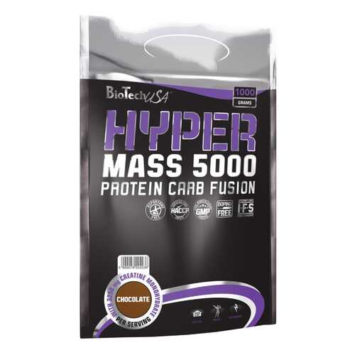 Гейнер BioTech Hyper Mass 1000 г Chocolate в Интерспорт