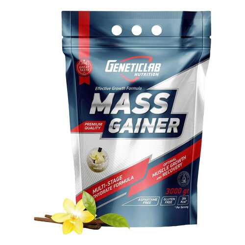 Гейнер GeneticLab Nutrition Mass Gainer 3000 г Vanilla в Интерспорт