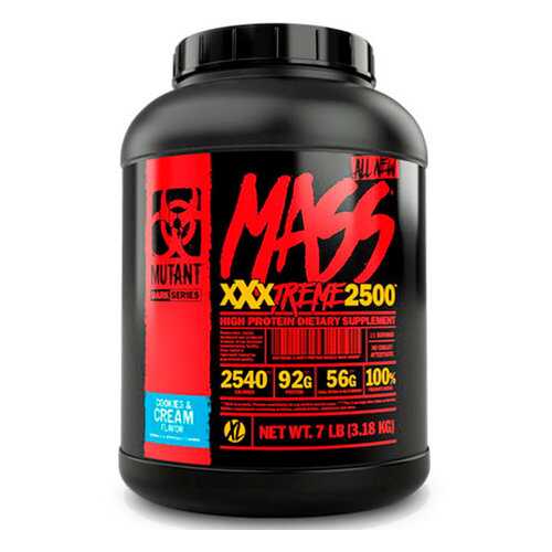 Гейнер MUTANT Mass XXXtreme 2500 Печенье крем (3,2 кг) в Интерспорт