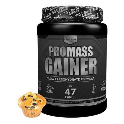 Гейнер Steel Power Nutrition Pro Mass Gainer 1500 г черничный маффин в Интерспорт