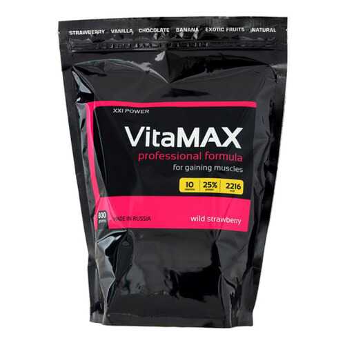 Гейнер XXI Power VitaMAX 800 г Wild Strawberry в Интерспорт