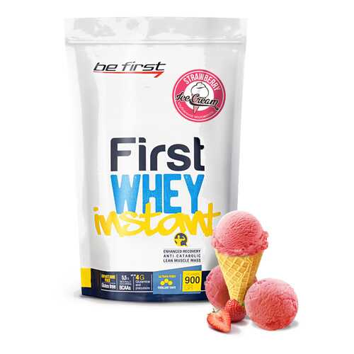 Протеин Be First Whey Instant 900 г Strawberry Ice-Cream в Интерспорт