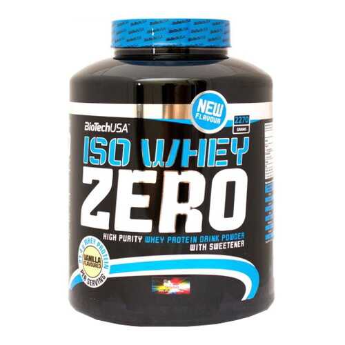 Протеин BioTech Iso Whey Zero 2270 г Vanilla в Интерспорт