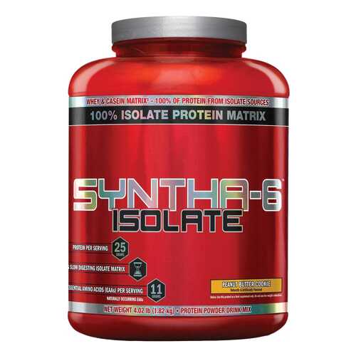 Протеин BSN Syntha-6 Isolate 1820 г Peanut Butter Cookie в Интерспорт