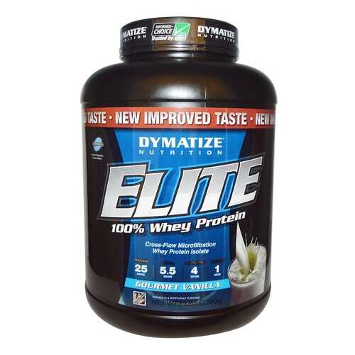 Протеин Dymatize Nutrition Elite Whey Protein 2280 г Gourmet Vanilla в Интерспорт