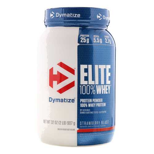 Протеин Dymatize Nutrition Elite Whey Protein 907 г Strawberry Blast в Интерспорт