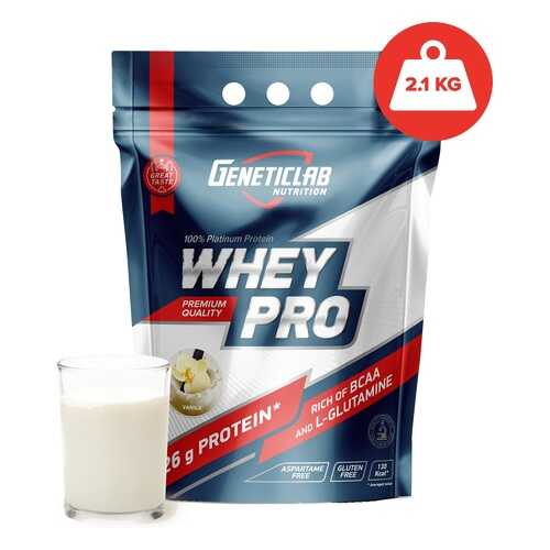 Протеин GeneticLab Nutrition Whey Pro 2100 г Vanilla в Интерспорт