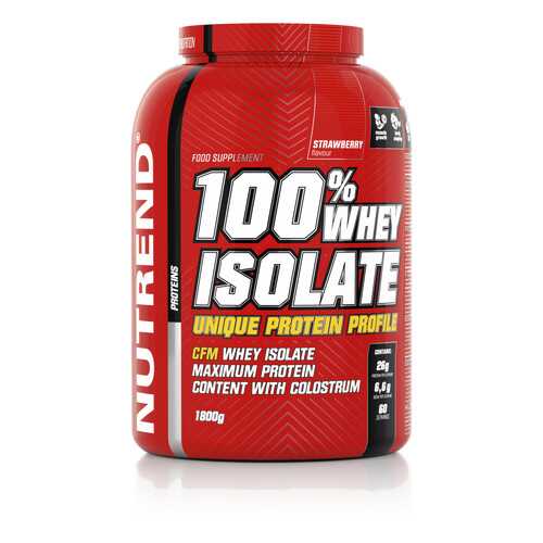 Протеин NUTREND 100% Whey Isolate (1.8 кг) клубника в Интерспорт