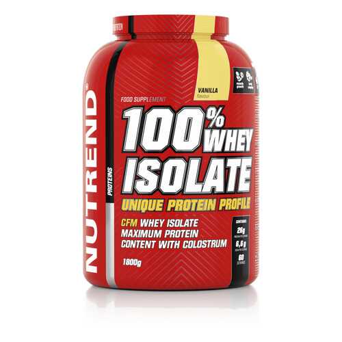 Протеин NUTREND 100% Whey Isolate (1.8 кг) ваниль в Интерспорт