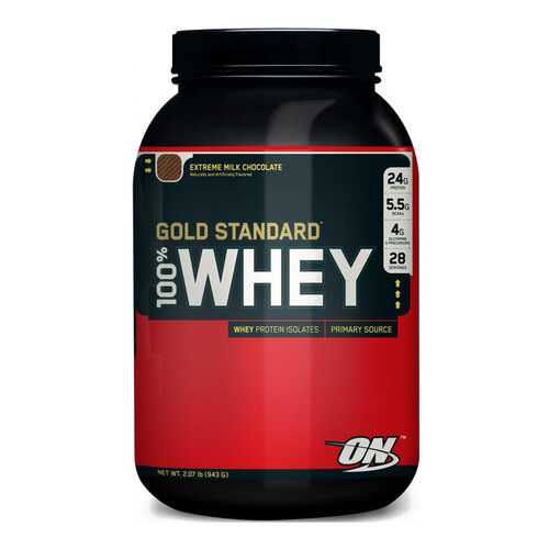 Протеин Optimum Nutrition 100% Whey Gold Standard 910 г Extreme Milk Chocolate в Интерспорт