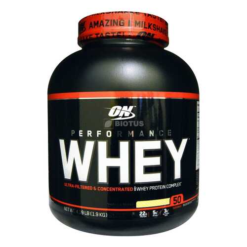 Протеин Optimum Nutrition Performance Whey 2000 г Vanilla Shake в Интерспорт