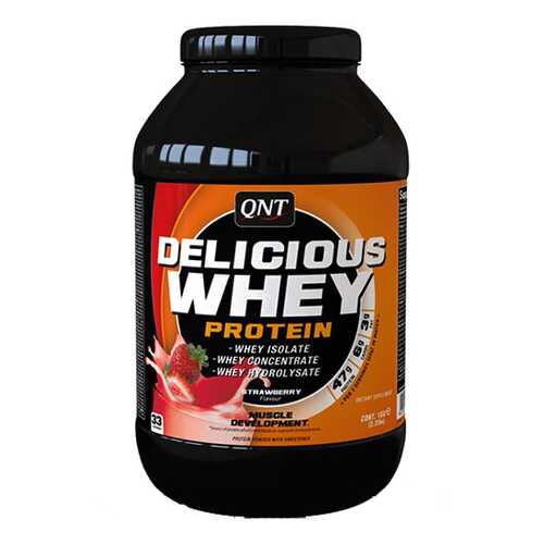 Протеин QNT Delicious Whey Protein 1100 г Strawberry в Интерспорт