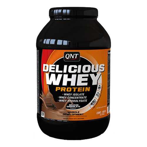 Протеин QNT Delicious Whey Protein 2200 г Belgian Chocolate в Интерспорт