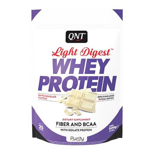 Протеин QNT Whey Protein Light Digest 500 г White Chocolate в Интерспорт