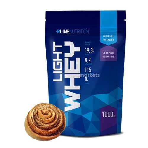 Протеин Rline Light Whey 1000 г булочка с корицей в Интерспорт