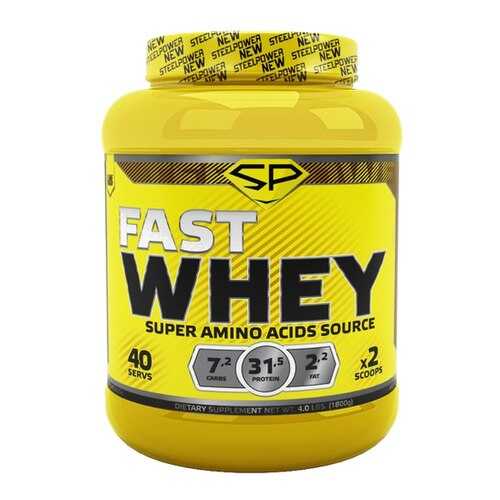 Протеин Steel Power Nutrition Fast Whey Protein 1800 г клубника со сливками в Интерспорт