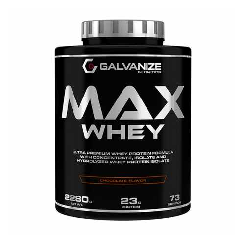 Протеин сывороточный GALVANIZE Max Whey 2270 г вкус: Ванильный бурбон (Bourbon Vanilla) в Интерспорт