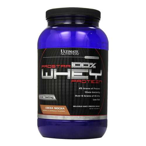 Протеин Ultimate Nutrition Prostar 100% Whey Protein 900 г Cocoa Mocha в Интерспорт