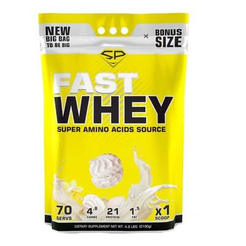 Сывороточный протеин Fast Whey, 2100 г, Ванильный зефир, SteelPower в Интерспорт