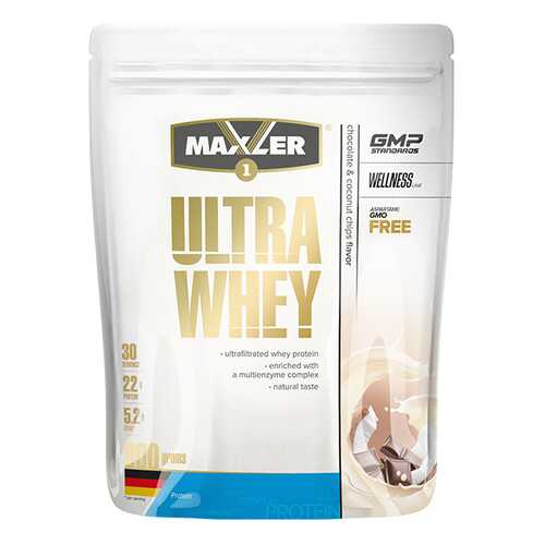 Сывороточный протеин Maxler Ultra Whey (900 г) (шоколадно-кокосовый) в Интерспорт