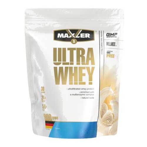 Сывороточный протеин MAXLER Ultra Whey 900 гр (Ваниль) в Интерспорт