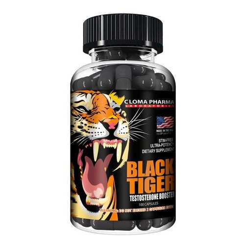 Cloma Pharma Black Tiger 100 капсул в Интерспорт