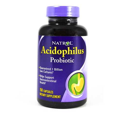 Добавка для пищеварения Natrol Acidophilus Probiotic 1 Billion 150 капсул в Интерспорт