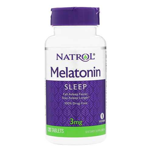 Добавка для сна Natrol Melatonin 120 табл. натуральный в Интерспорт