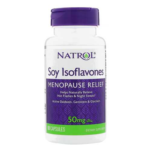 Добавка для здоровья Natrol Soy Isoflavones 60 капс. натуральный в Интерспорт