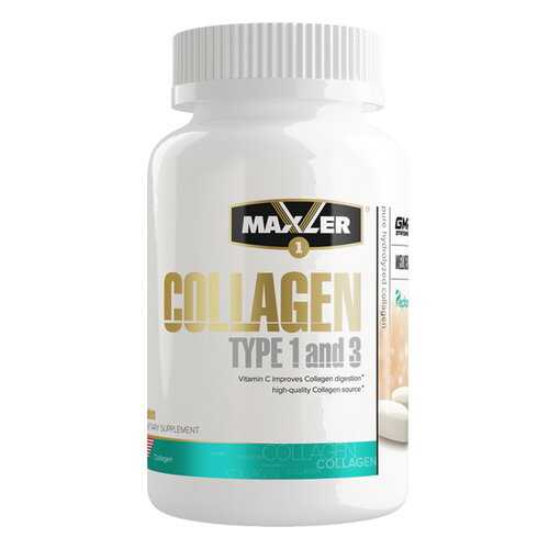 Коллаген Maxler Collagen Type 1 and 3, 90 таблеток в Интерспорт